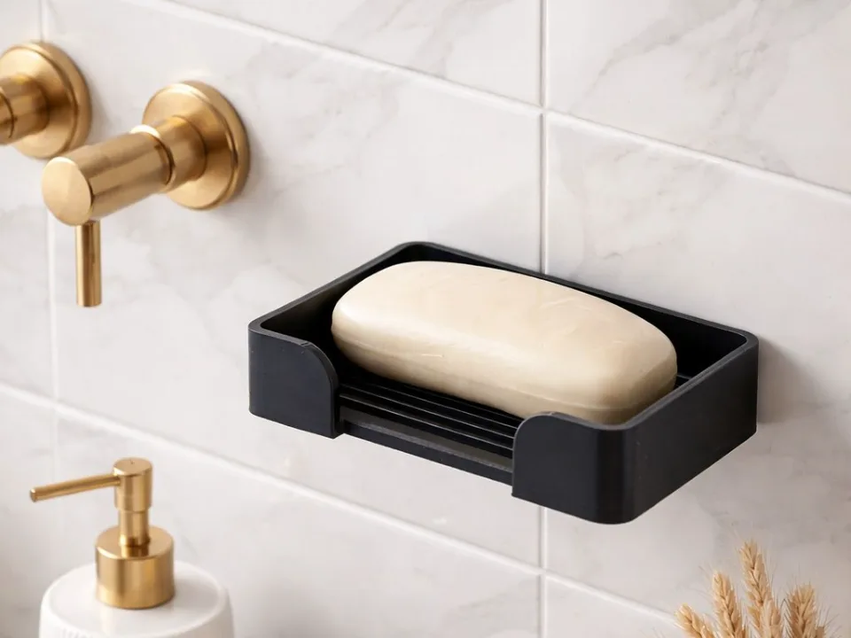 Jabonera de pared sin agujeros