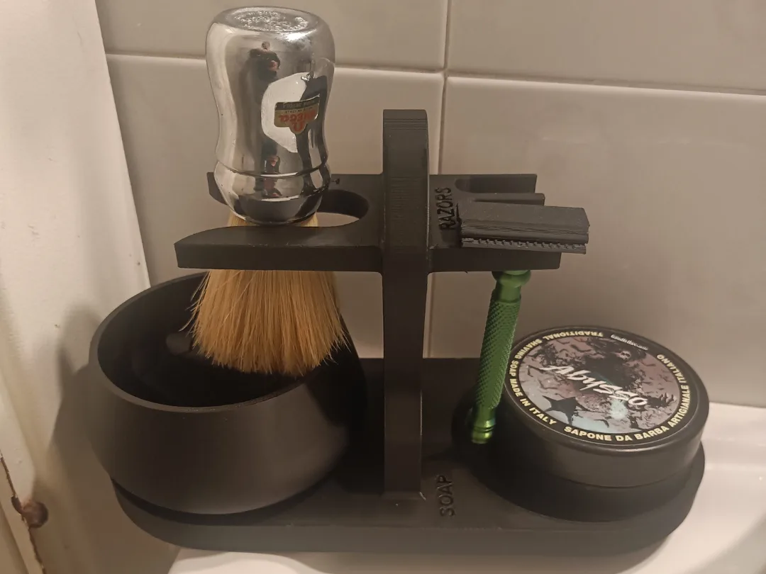 Soporte para brocha y afeitadora