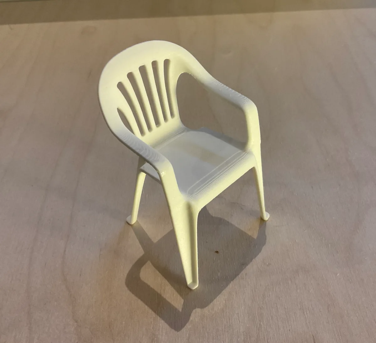 Reposera de jardín en miniatura