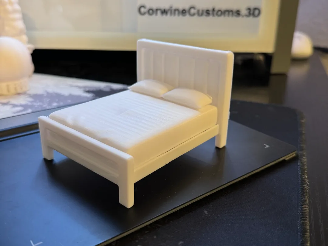 Cama en miniatura