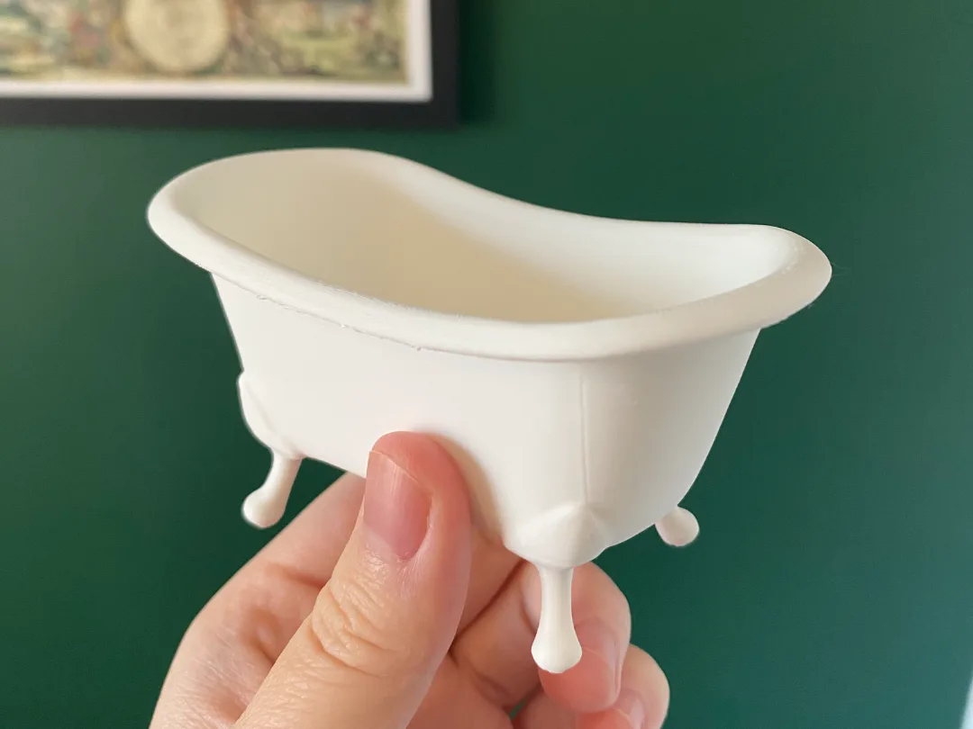 Bañera en miniatura
