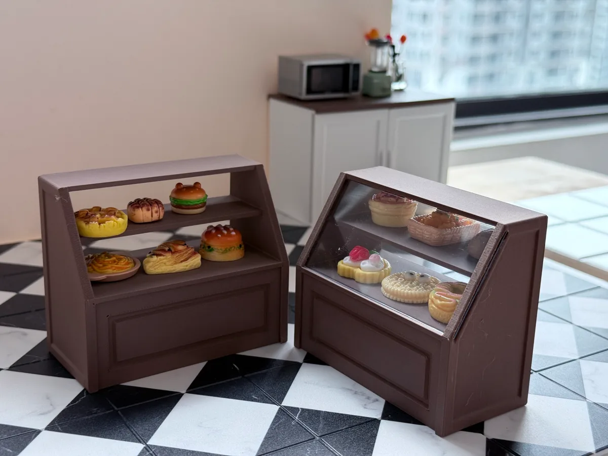 Estantería de negocio en miniatura