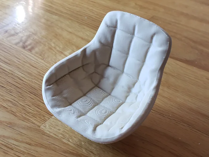 Sillón mullido en miniatura