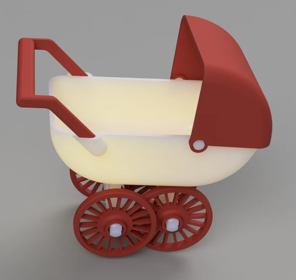 Cochecito de bebé en miniatura