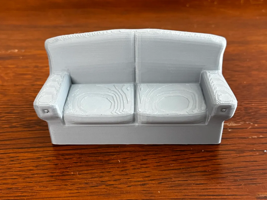 Sillón de dos cuerpos en miniatura