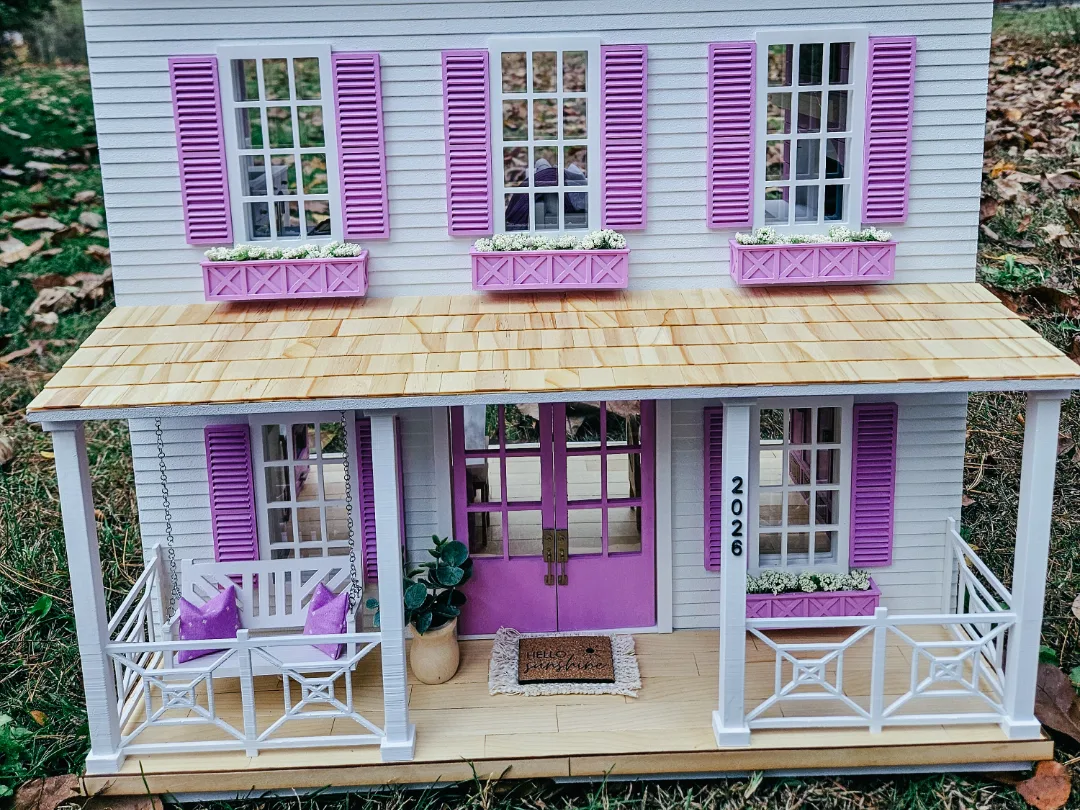 Jardinera de ventana en miniatura