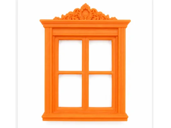 Marco de ventana victoriano en miniatura
