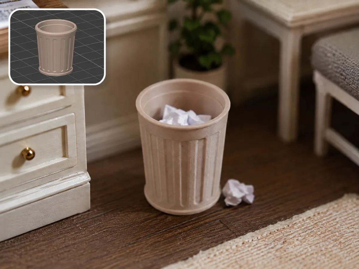 Tacho de basura en miniatura