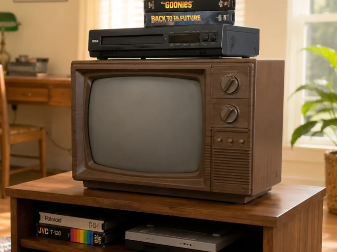Televisor antiguo en miniatura