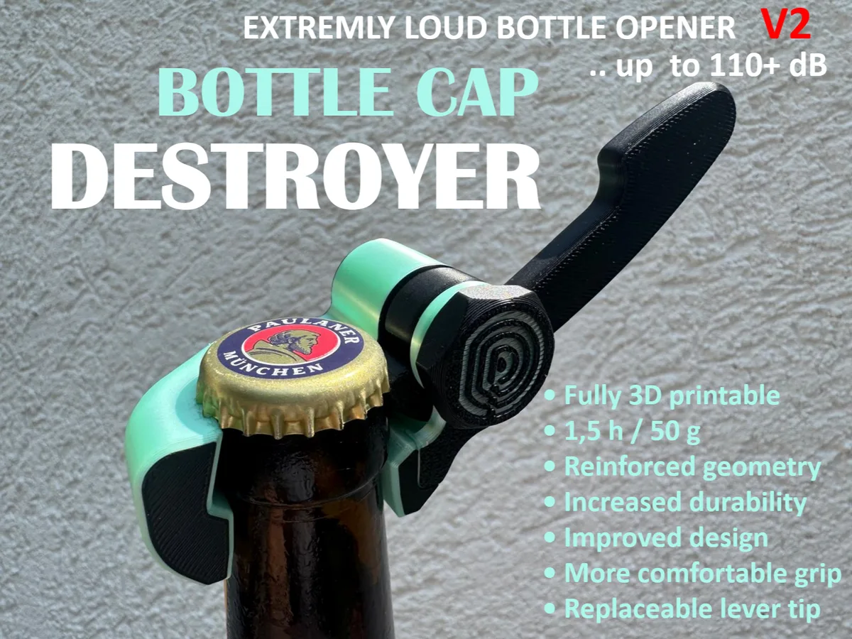 Destructor de chapitas de botella