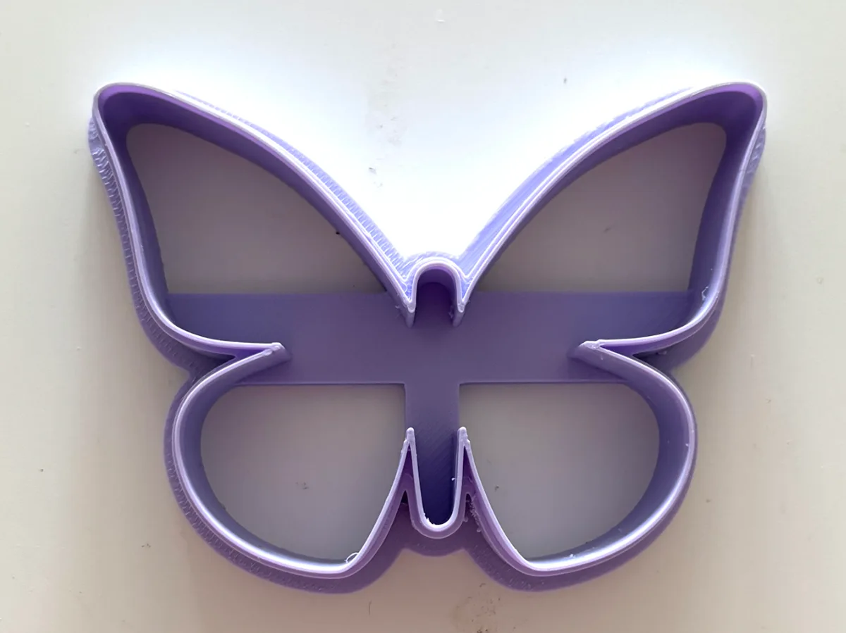 Cortante de galletitas con forma de mariposa
