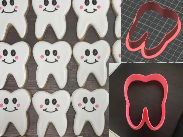 Cortante de galletitas con forma de muela
