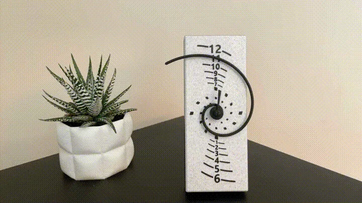 Reloj de espiral áurea