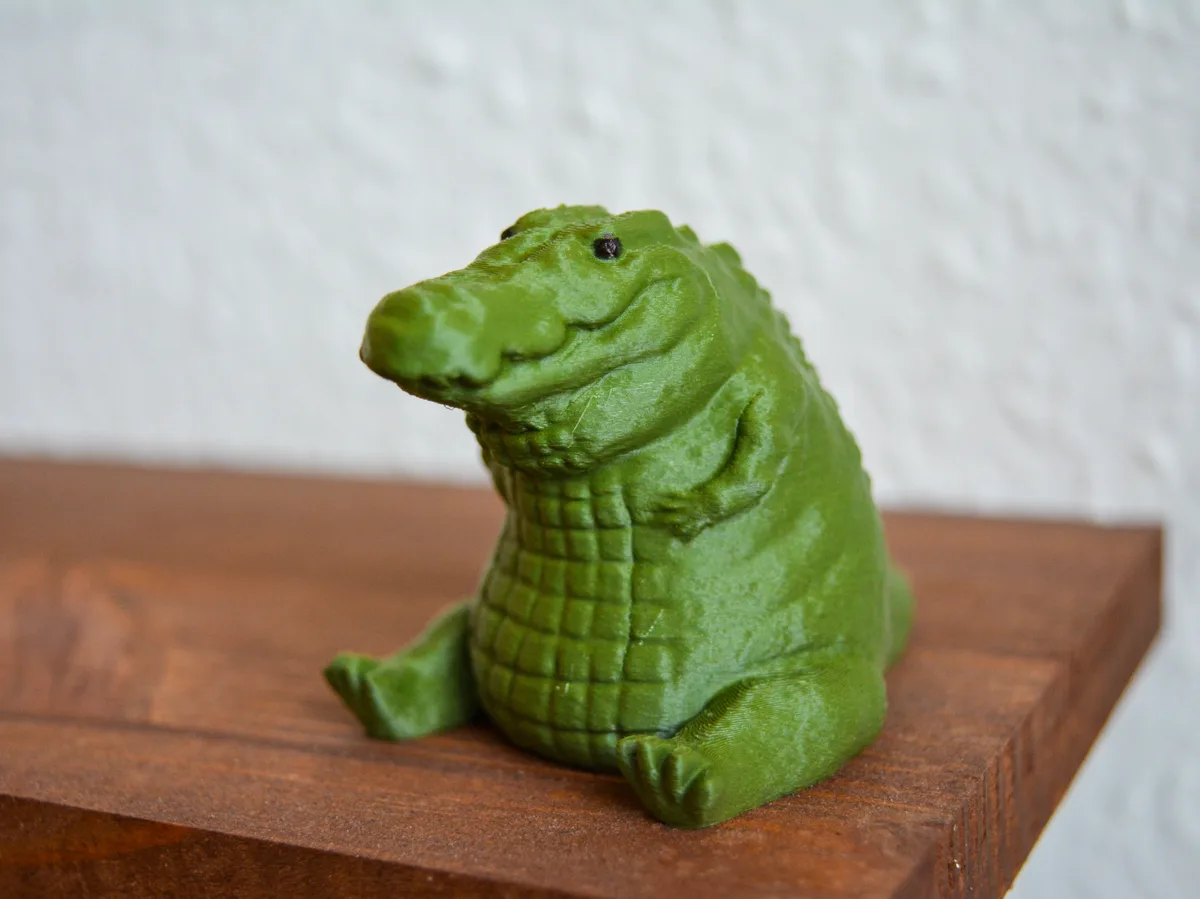 Cocodrilo panzón de adorno