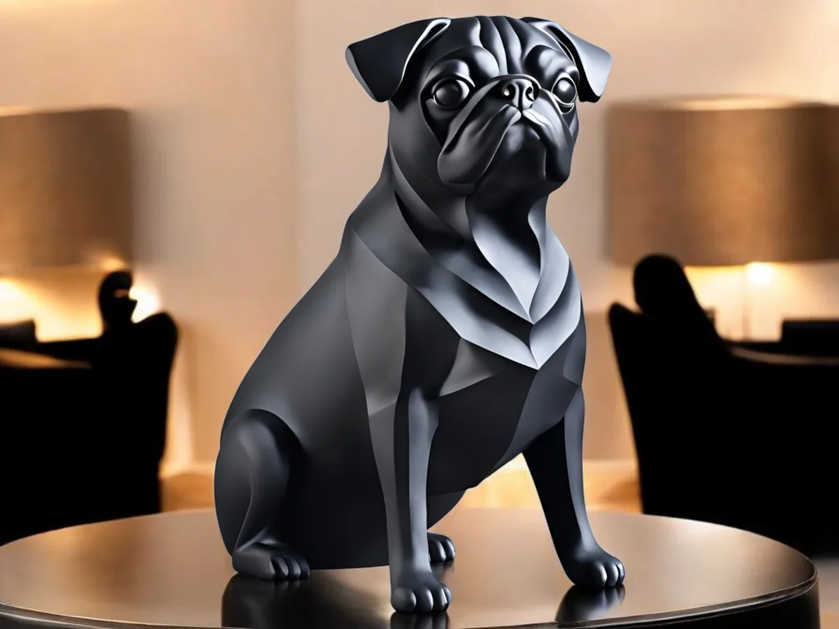 Pug escultórico
