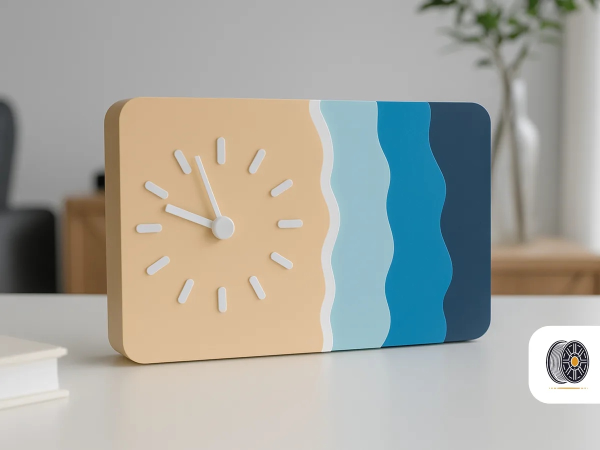 Reloj de escritorio de capas