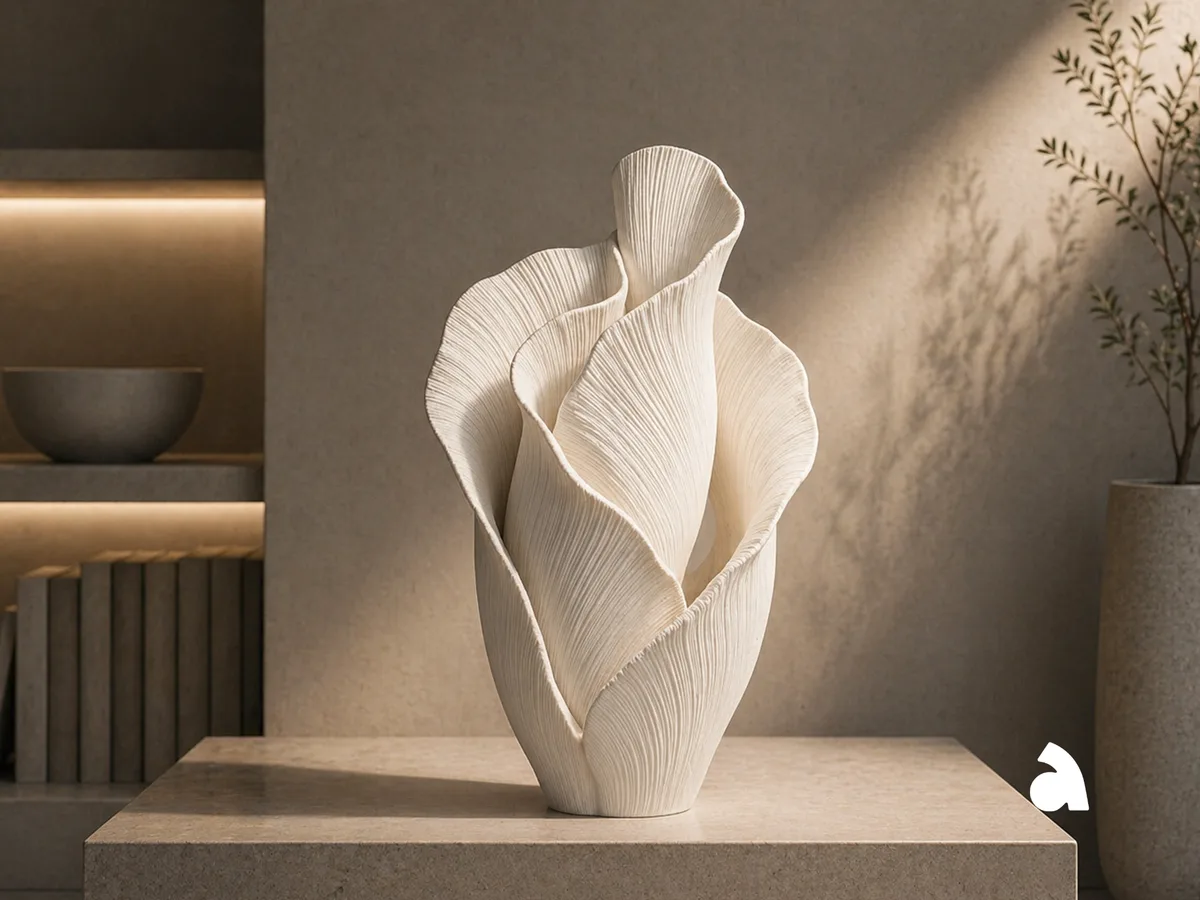 Escultura de pétalo