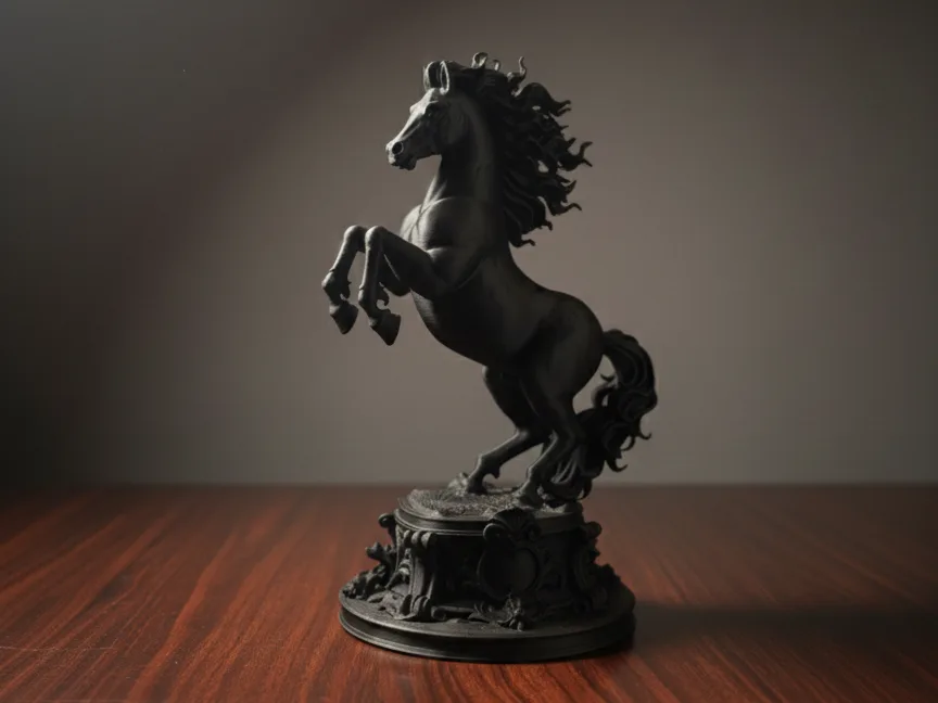 Caballo en movimiento de adorno