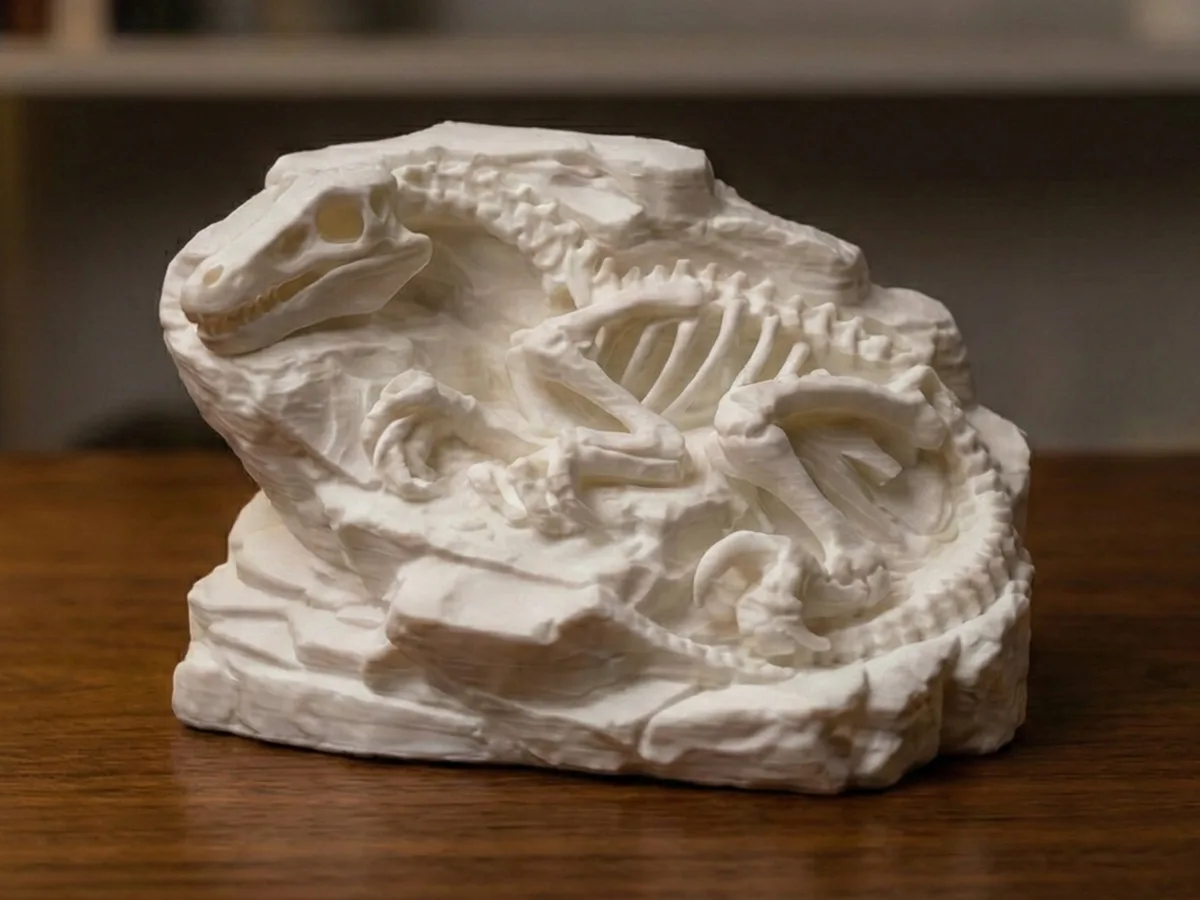 Bloque de fósil de velocirraptor
