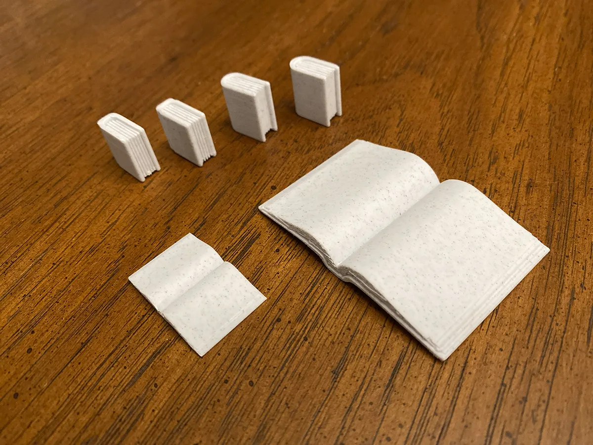 Libritos en miniatura para estante