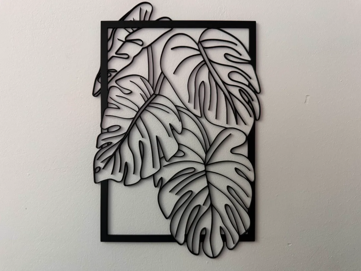 Hojas de monstera para la pared