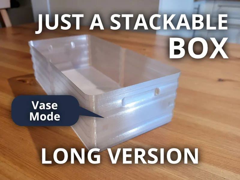 Caja apilable alta