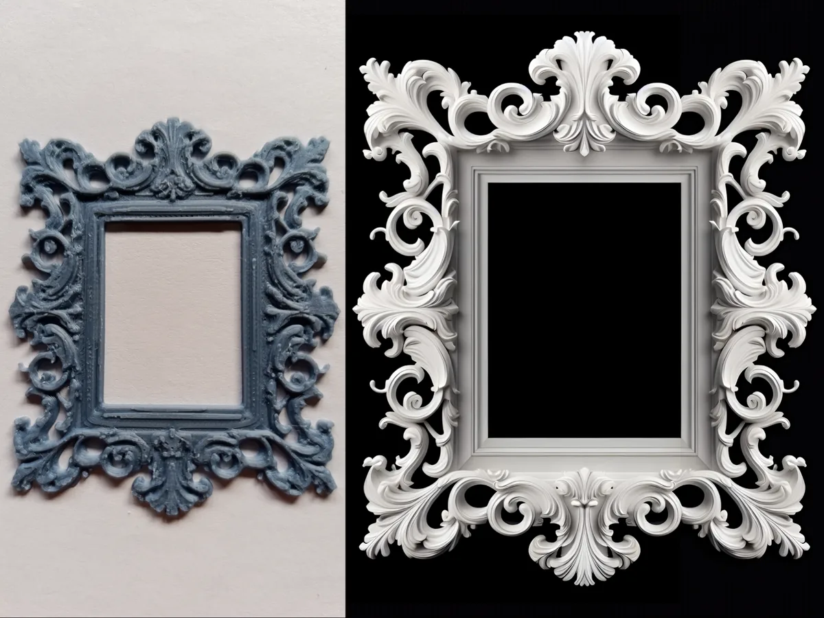 Moldura barroca decorativa para marco
