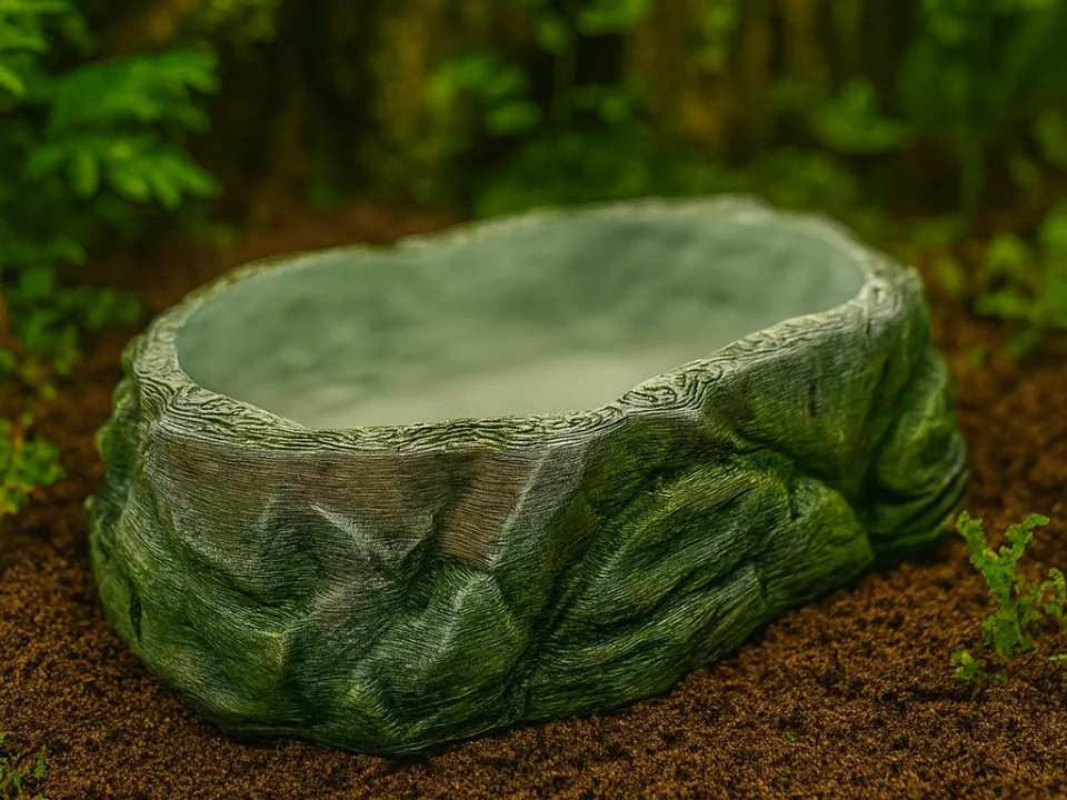Bol grande con textura de piedra