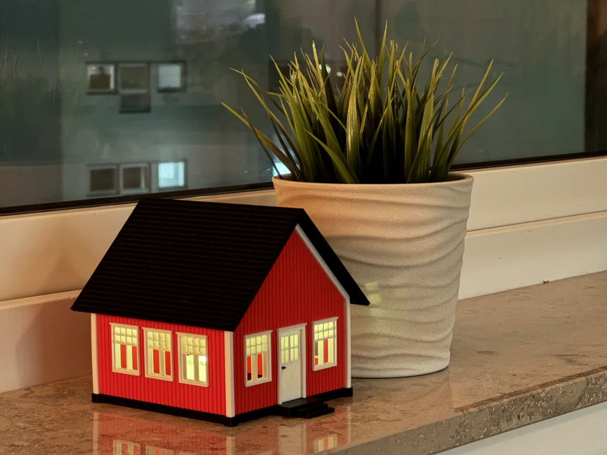 Casita escandinava en miniatura