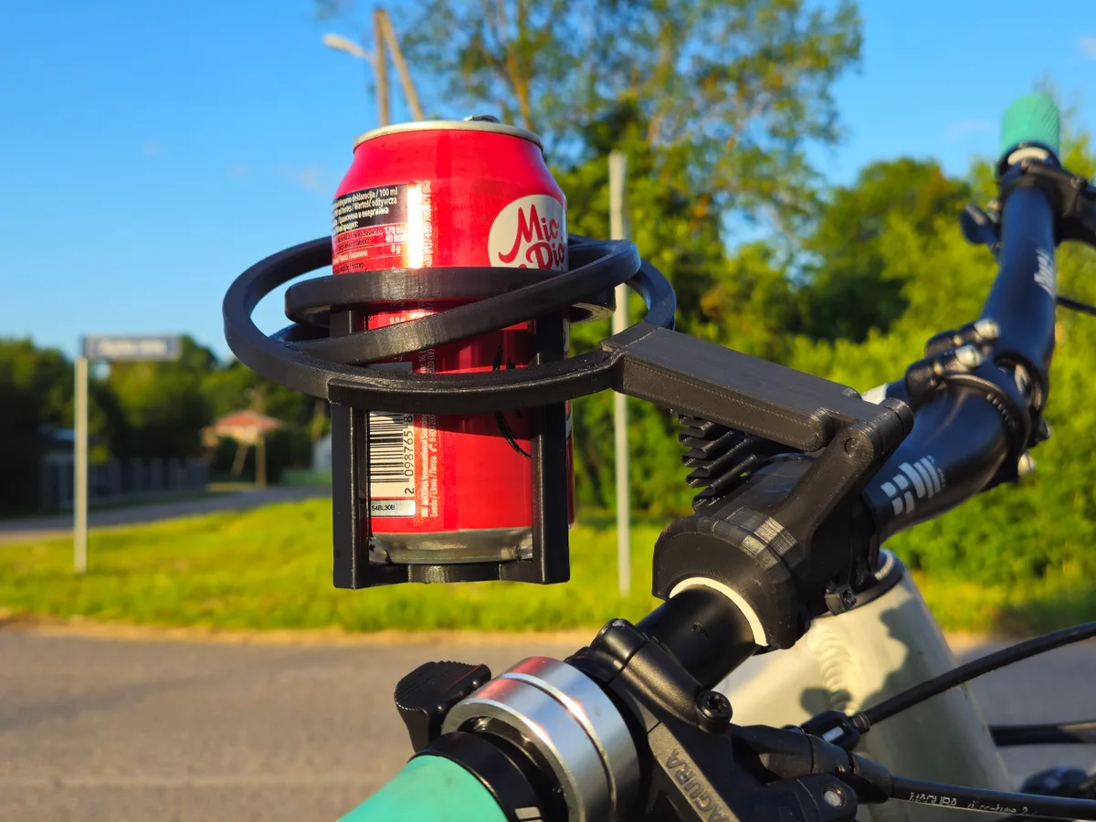 Portalatas para el caño de la bicicleta