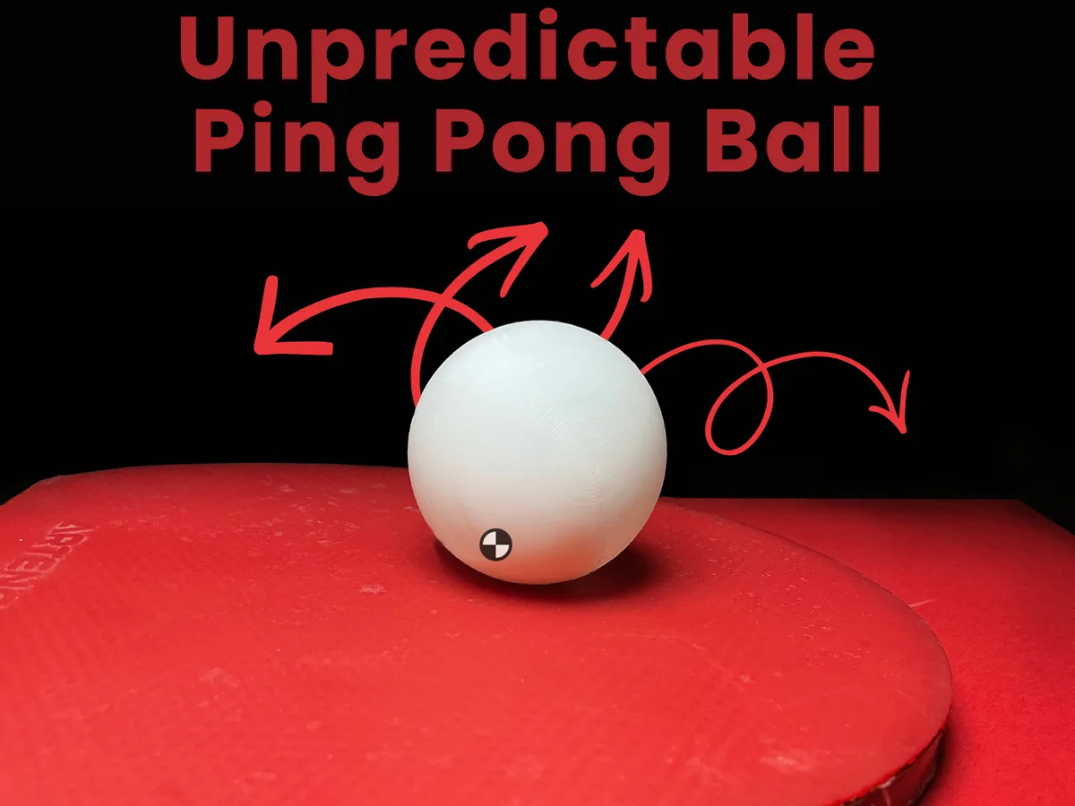 Pelota de ping pong impredecible