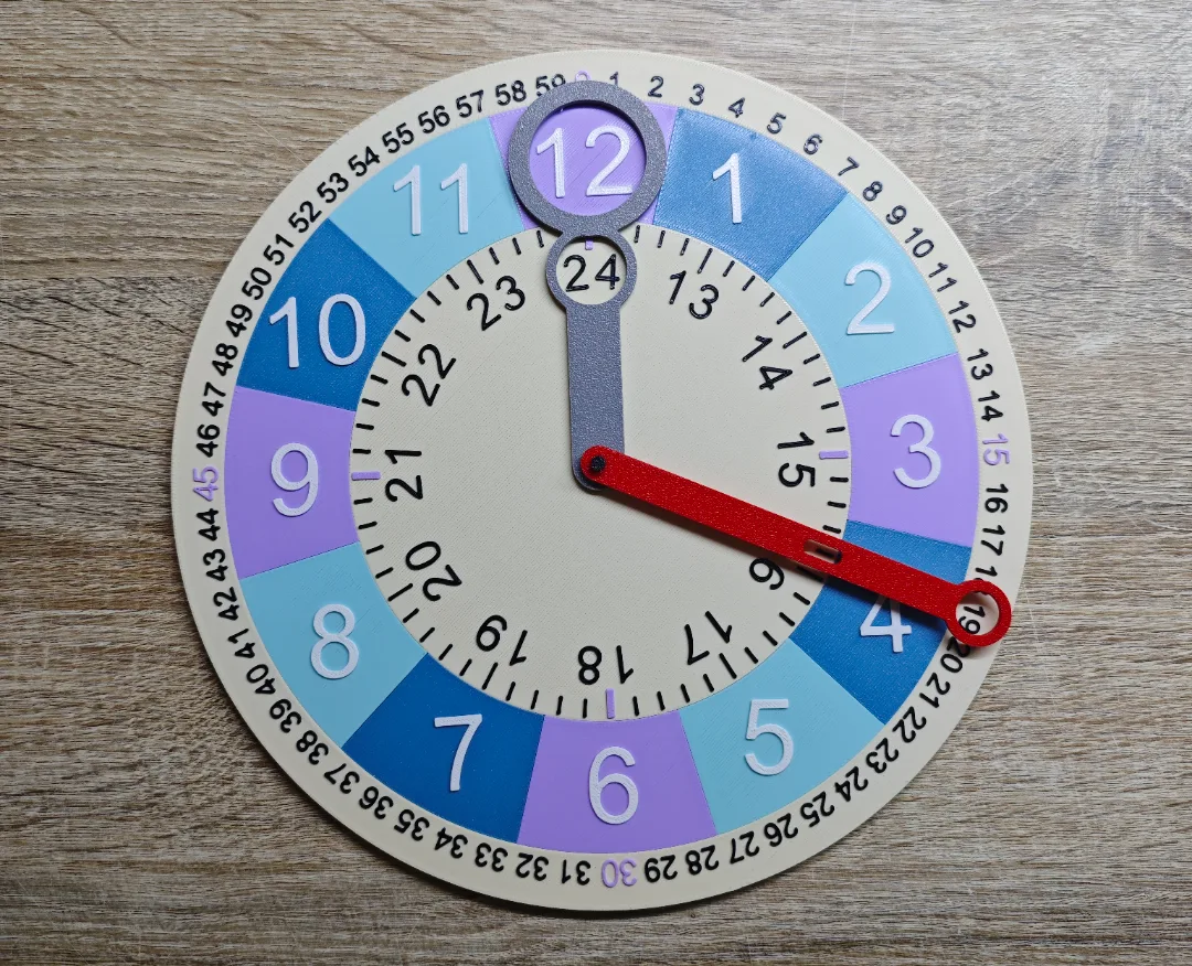 Reloj para aprender la hora