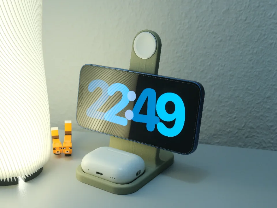 Base de carga para celular y reloj inteligente