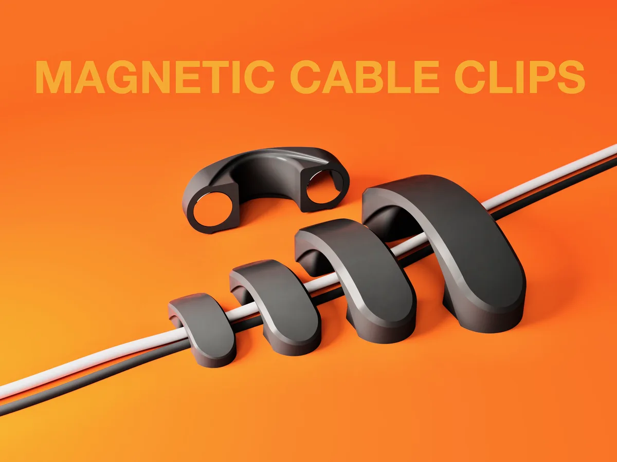Clip magnético para cables del escritorio
