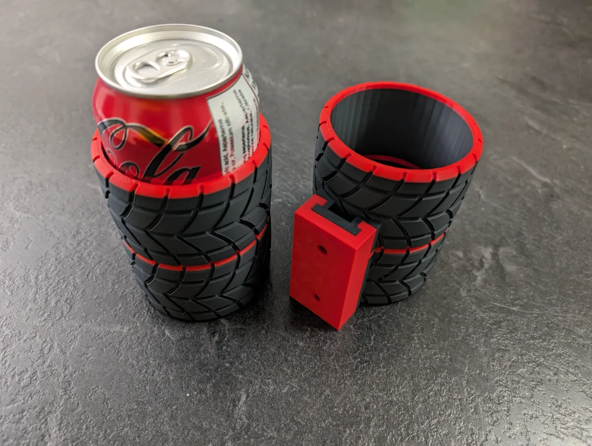 Portavaso para volante de simulador
