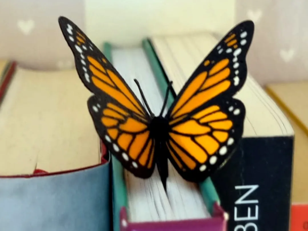 Señalador con forma de mariposa