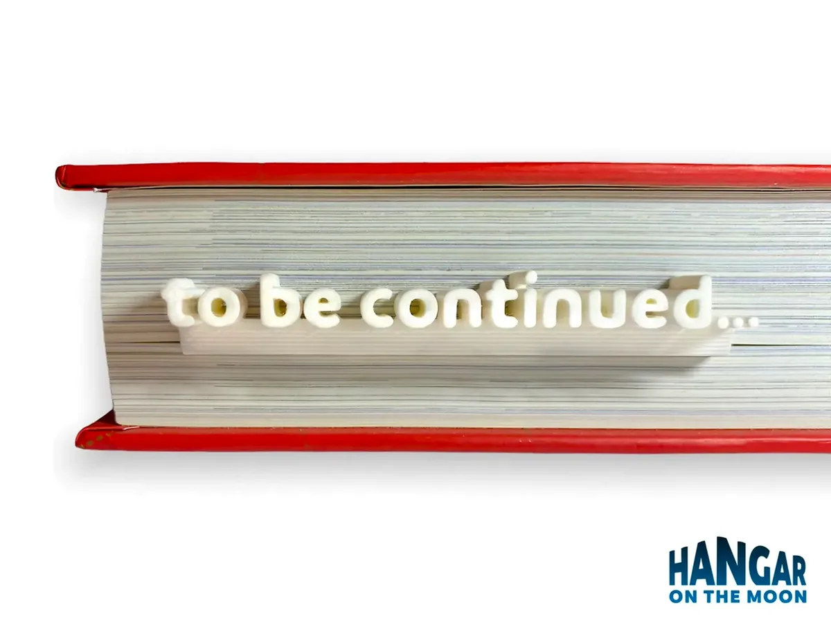 Señalador que dice continuará