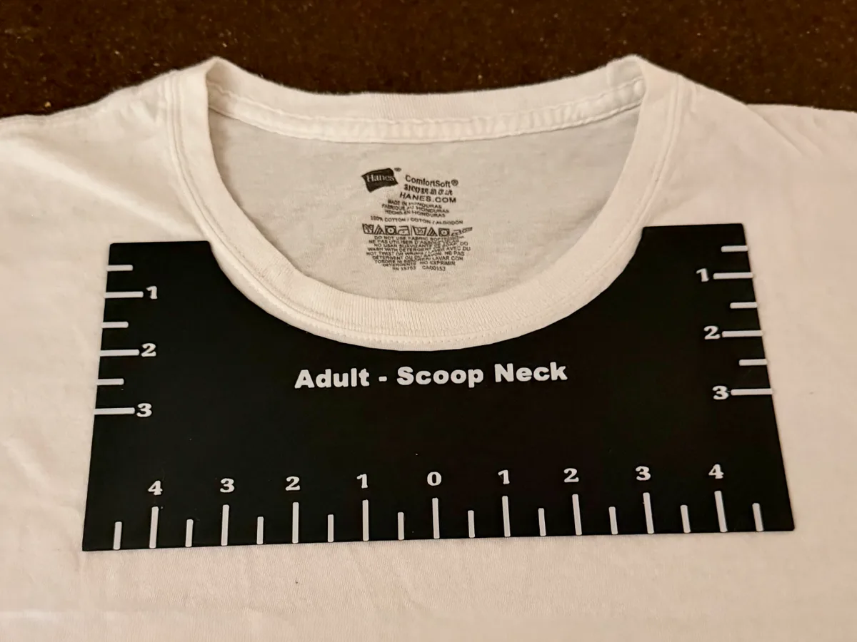 Regla guía para estampar remeras