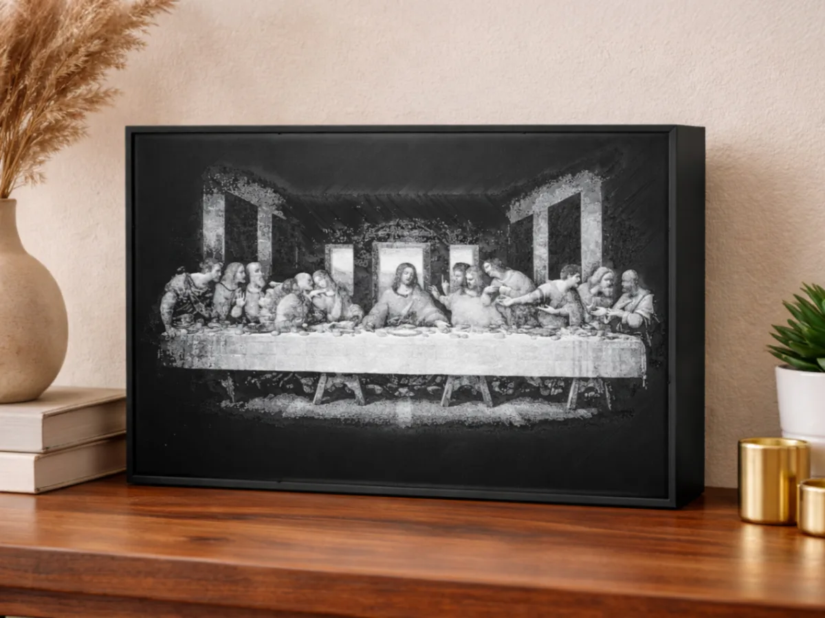 Cuadro en relieve de la última cena