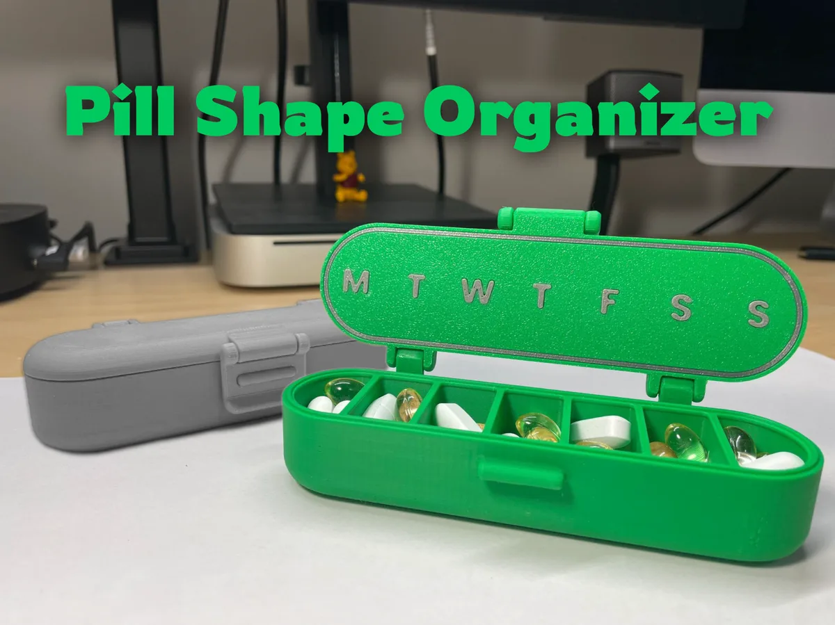 Organizador con forma de pastilla
