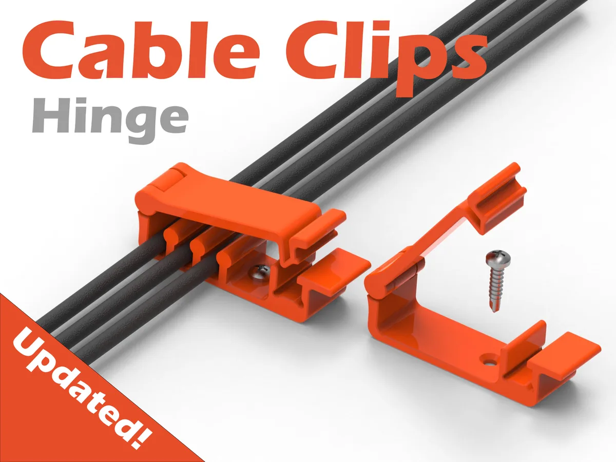 Clips de cable a medida con bisagra