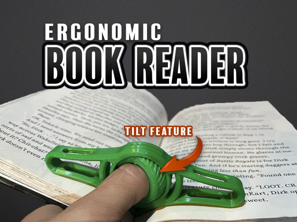 Sujetador de libro para leer con una mano