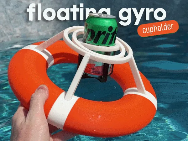 Portavaso flotante para la pileta