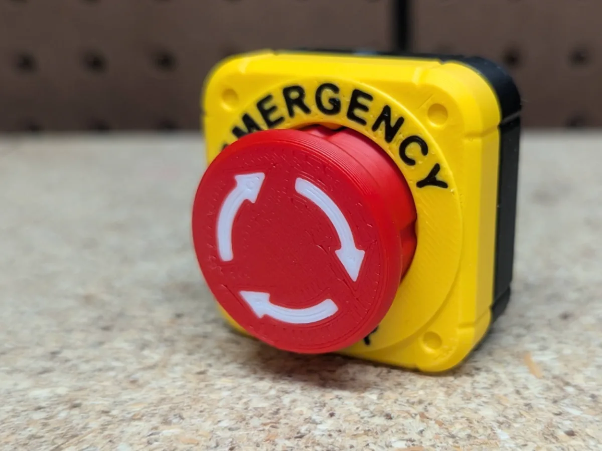 Antiestrés con botón de parada de emergencia