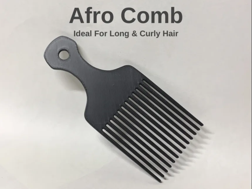 Peine afro de púas largas