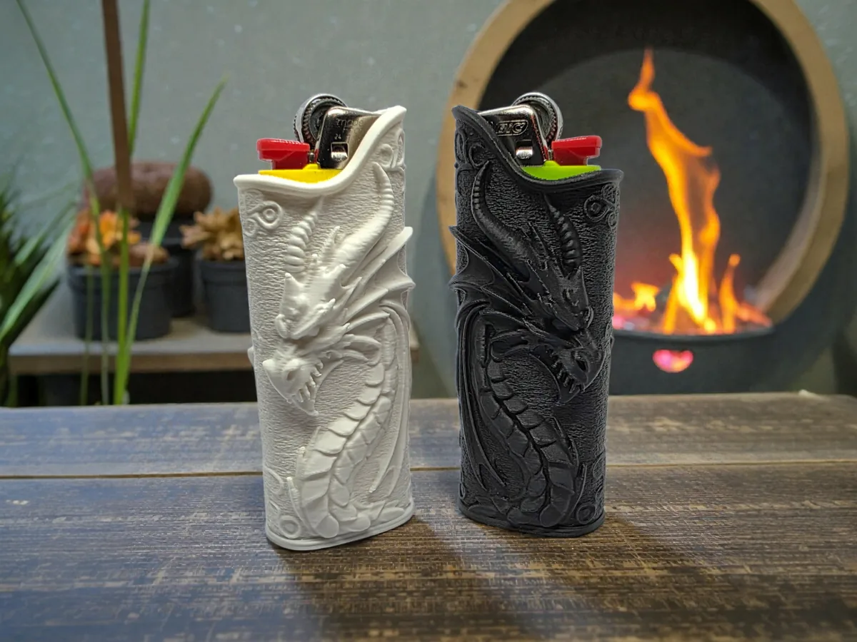 Funda de dragón para encendedor