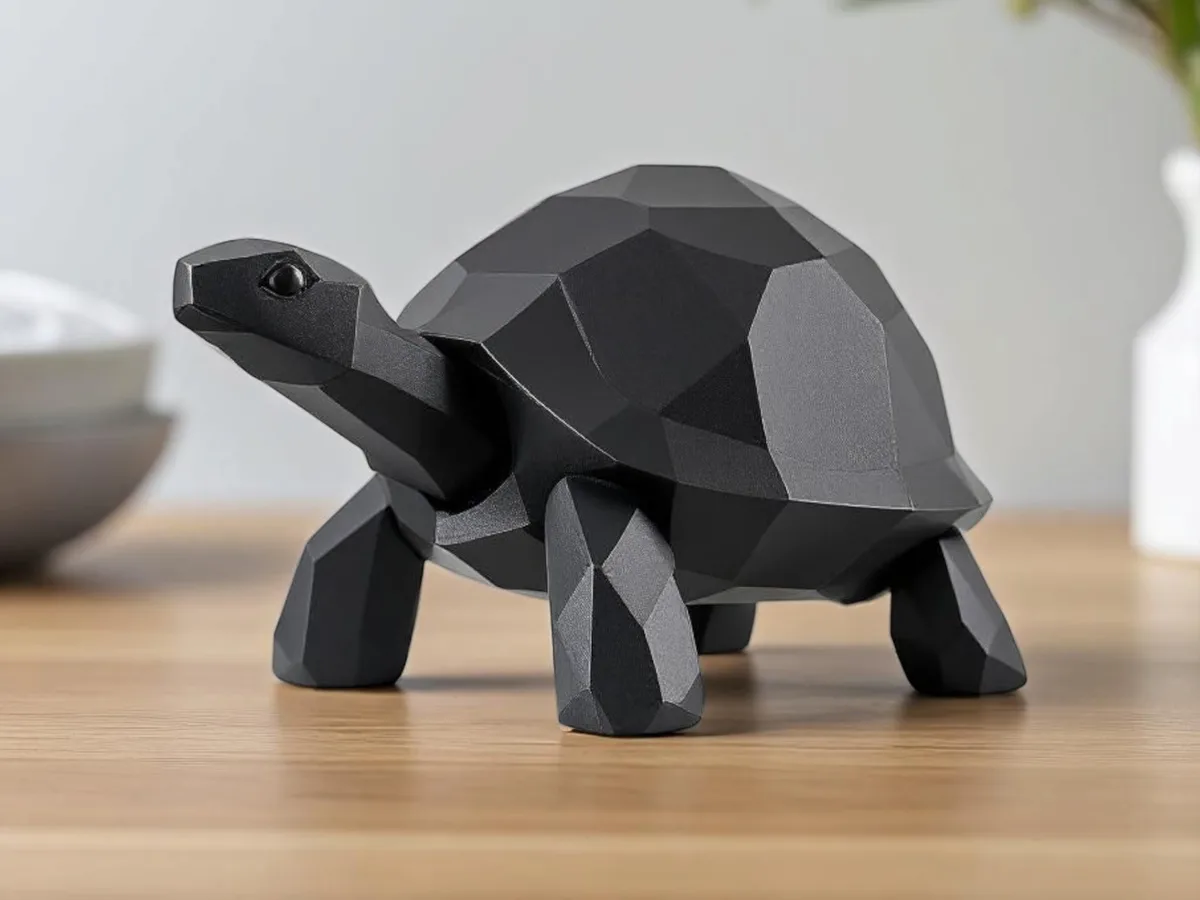 Tortuga de facetas caminando