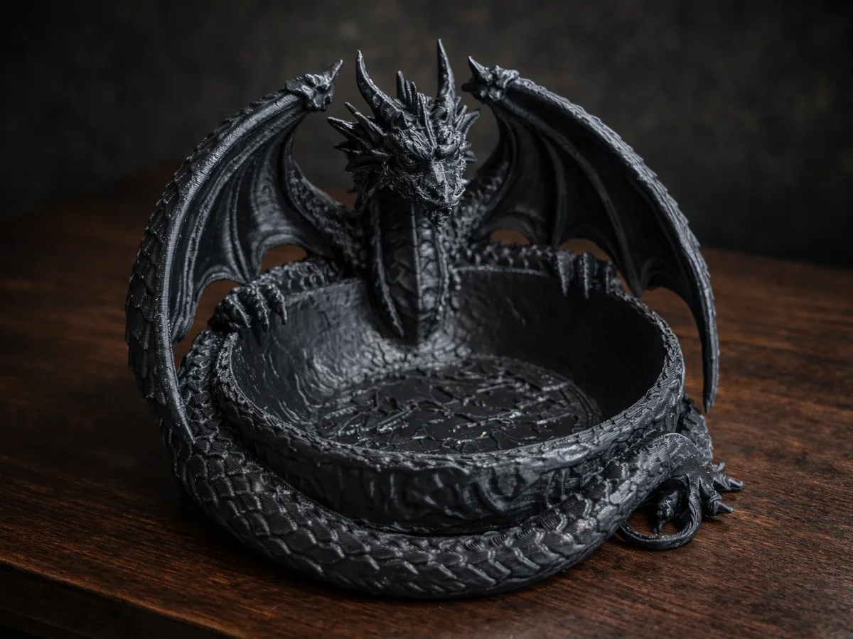 Bowl decorativo con dragón