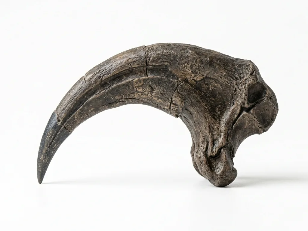 Garra de velocirraptor de museo