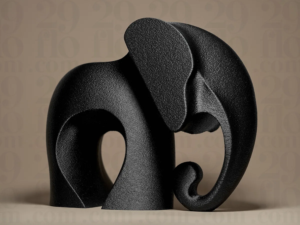 Figura de elefante moderno